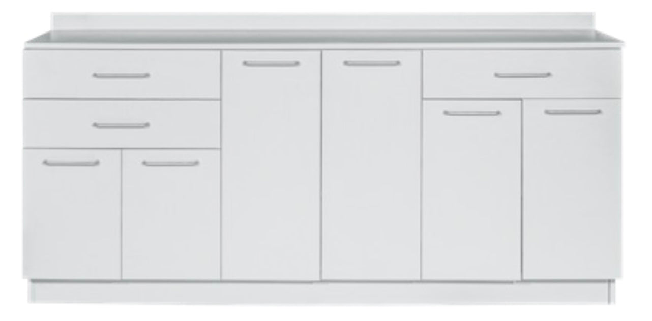72"W Base Cabinet. 6 Doors & 3 Drawers [Assembly Required]