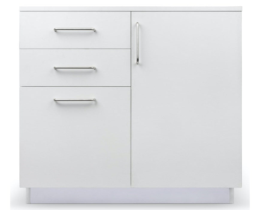 36"W Base Cabinet. 1 Door & 3-Drawers [Ships Assembled]