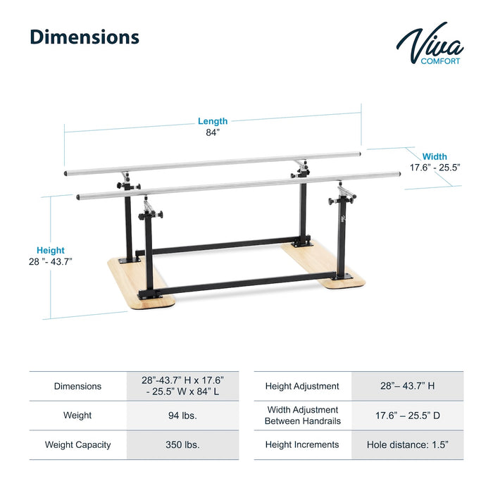 Folding Parallel Bars (7 feet) for Physical Therapy