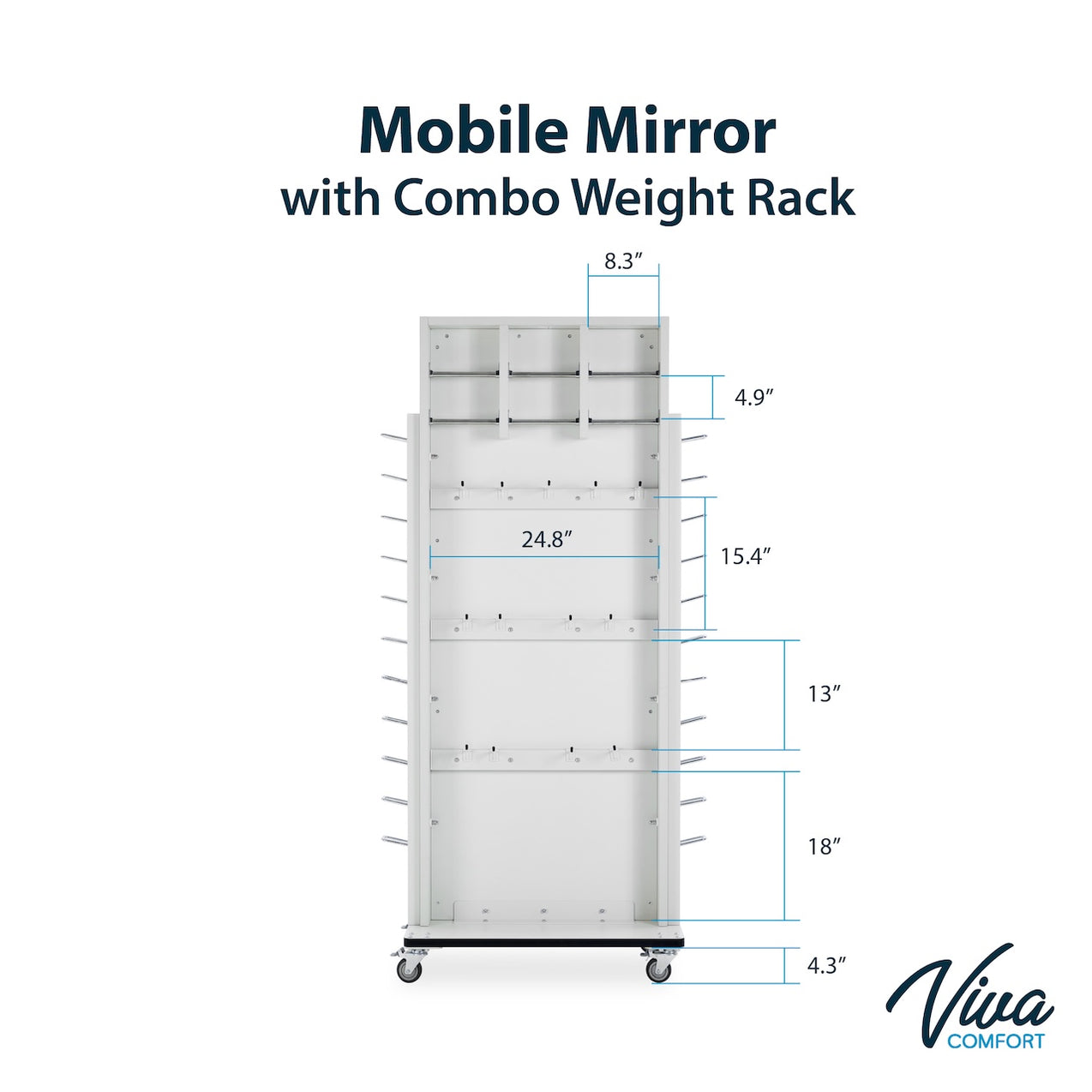 Vivia Rack Viva Comfort Weight Rack w/ Mirror - Physical Therapy. Save at ...