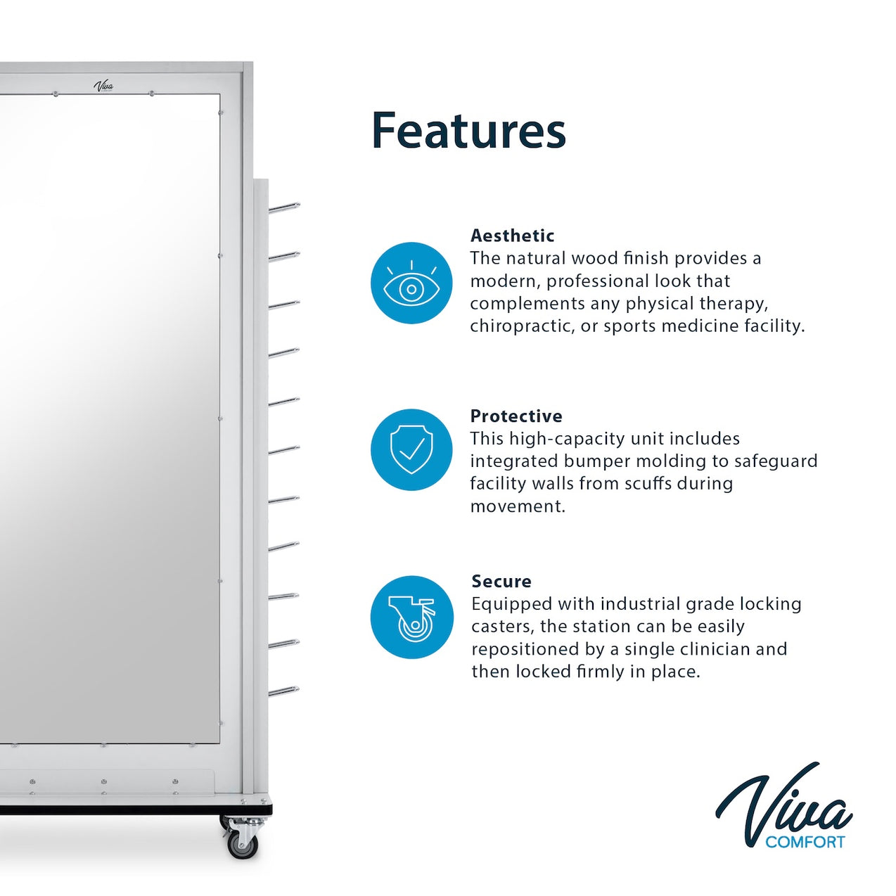 Vivia Rack Viva Comfort Weight Rack w/ Mirror - Physical Therapy. Save at ...
