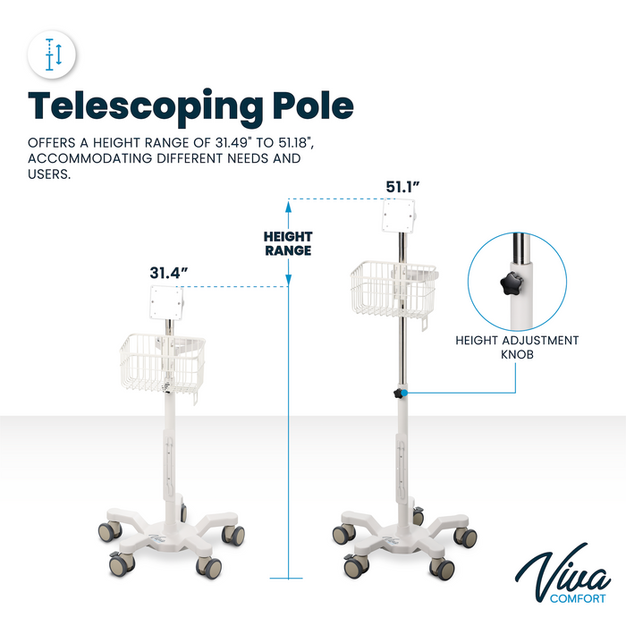 Mobile Stand for Welch Allyn 4400 & Connex Spot Monitor