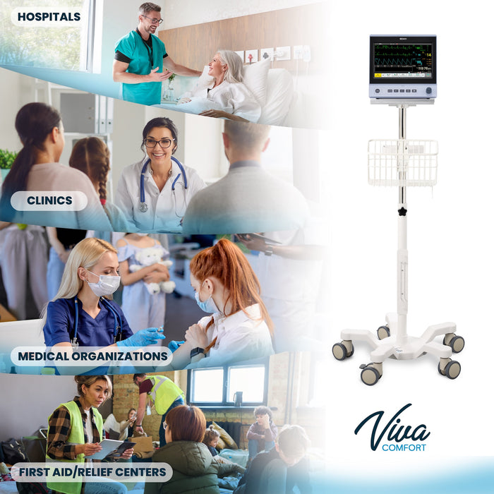 Mobile Stand for Edan Vital Signs Monitor