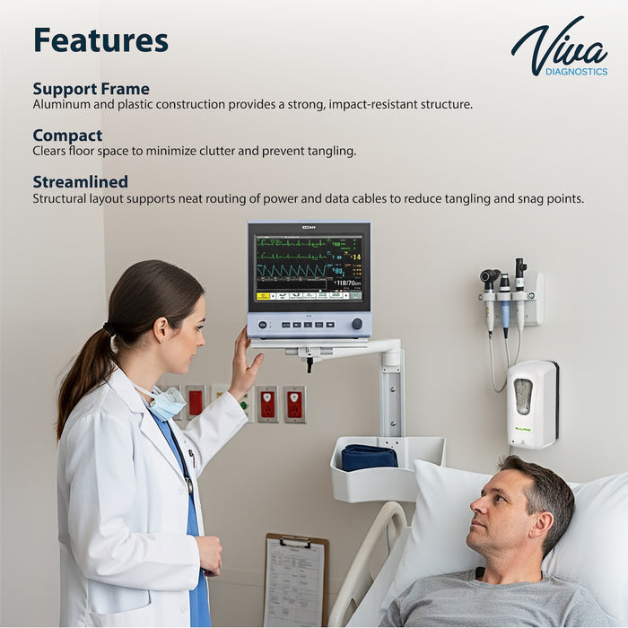 Wall Mount Bracket for Edan Spot Monitor