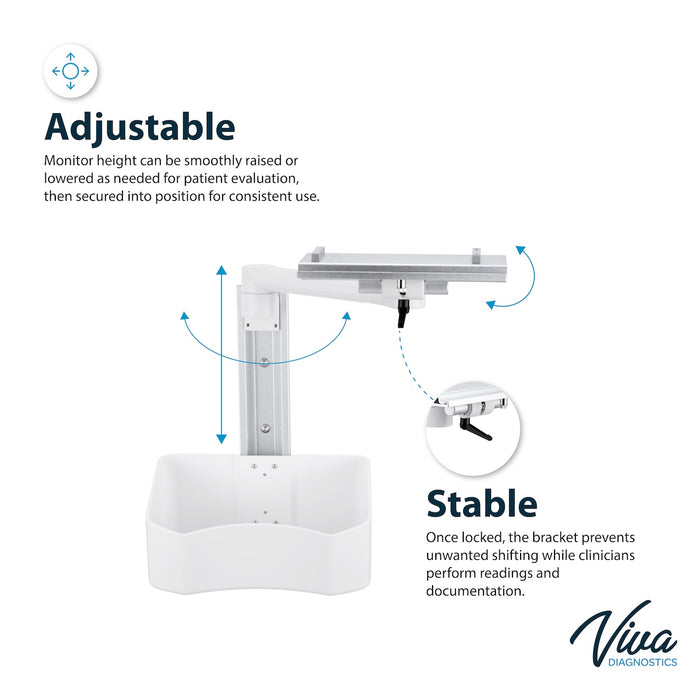 Wall Mount Bracket for Edan Spot Monitor