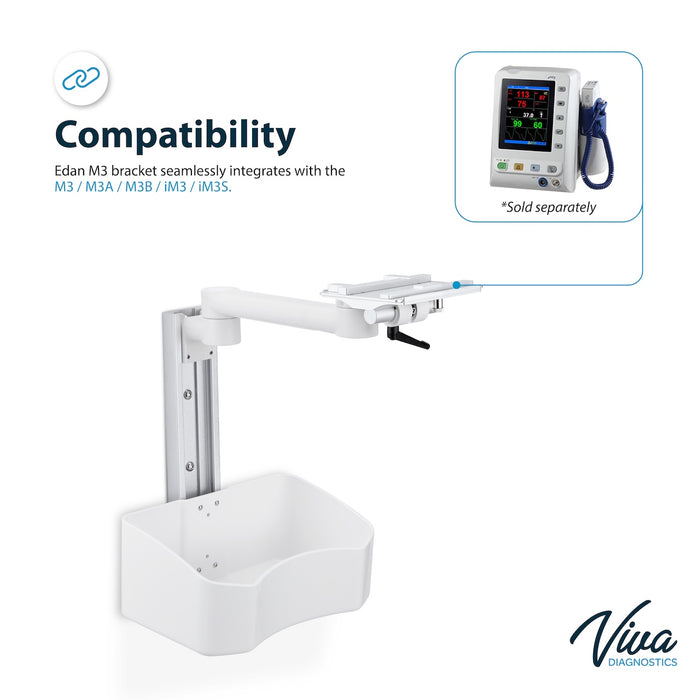 Wall Mount Bracket for Edan M3 Spot Monitor