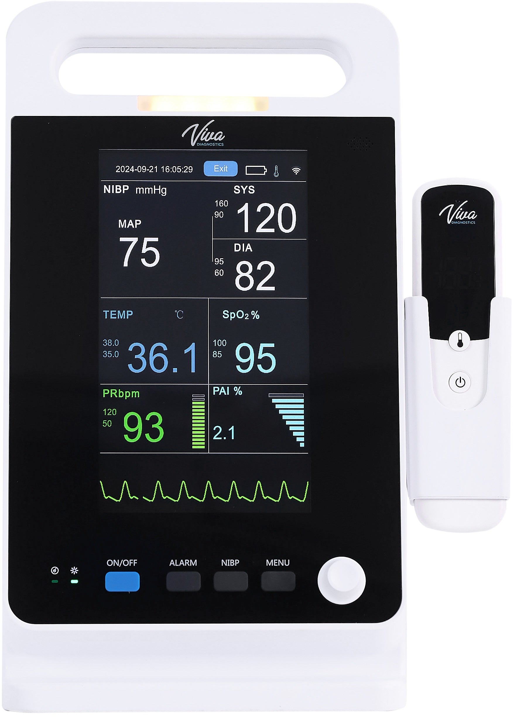 ADC ADView 2 Modular Diagnostic Spot Vital Signs Monitor. Free