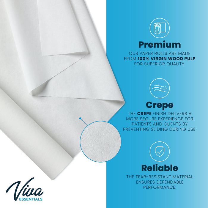 White Exam Table Paper Roll (12/cs)