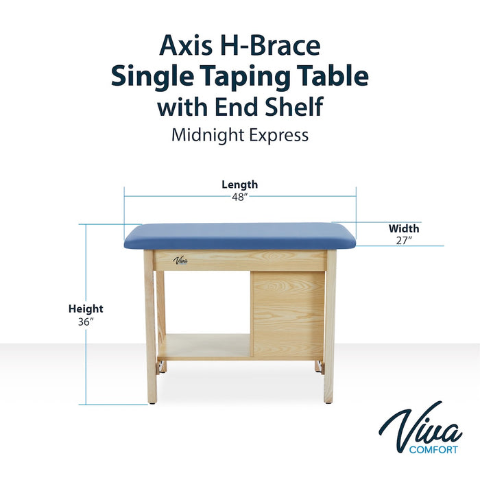 Axis Sports Taping Treatment Table w/ End Shelf