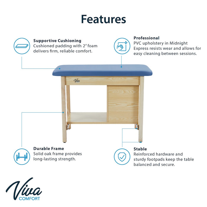 Axis Sports Taping Treatment Table w/ End Shelf