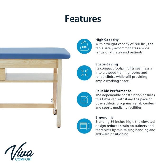 Axis Sports Taping Treatment Table w/ Top Shelf