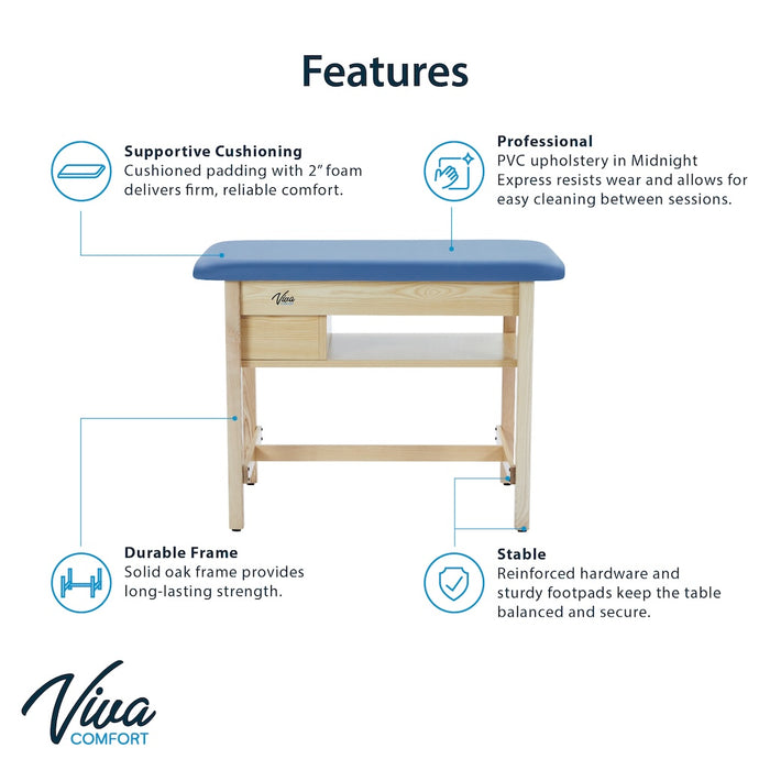 Axis Sports Taping Treatment Table w/ Top Shelf