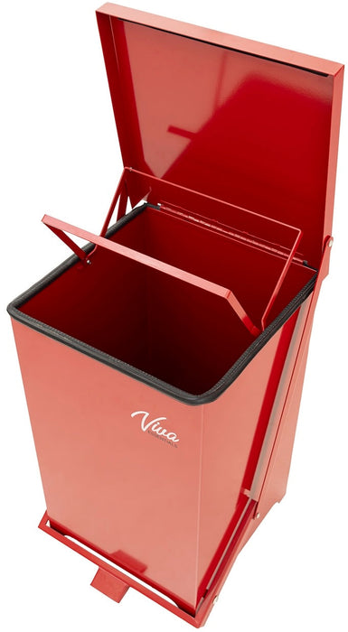 13 Gal. Steel Step-On Biohazard Waste Can