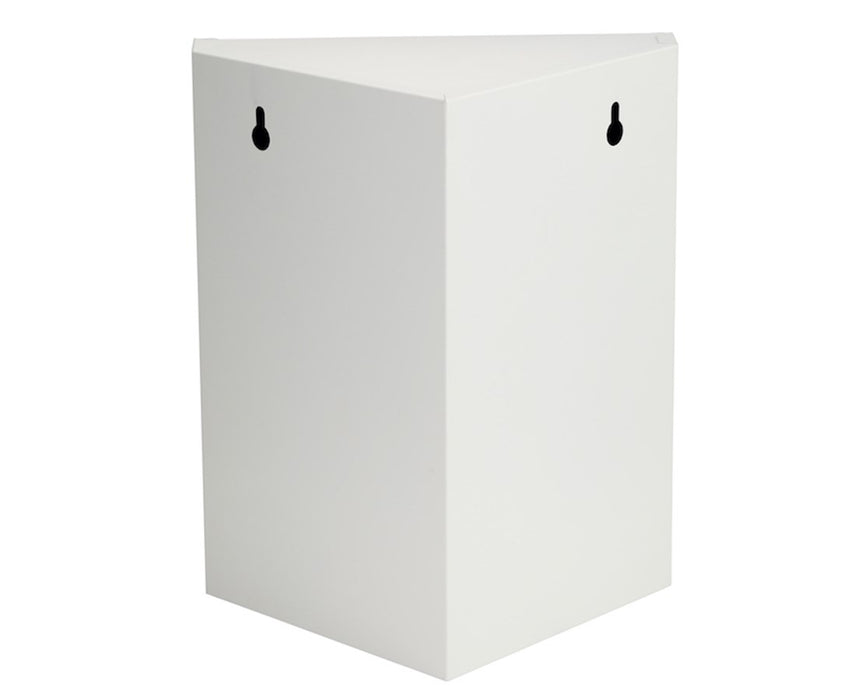 2 Shelf Locking Corner Wall Cabinet