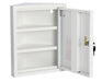 AdirMed Wall -Mounted Two-Shelf Locking Medical Cabinet - shelves