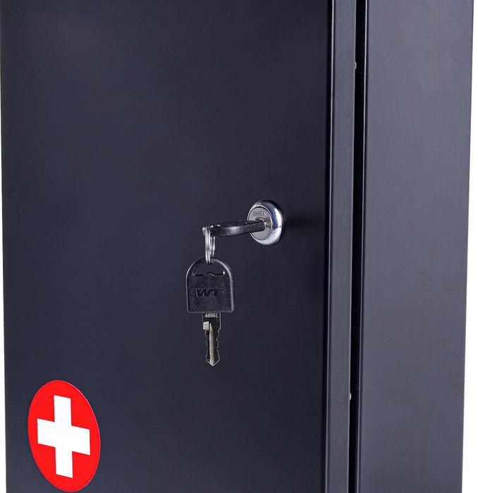 Double Door Narcotics Cabinet, Dual Lock (14.5"H x 9.5"W)