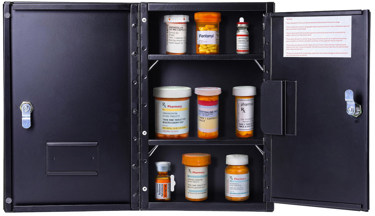 Global Industrial Stainless Steel Narcotics Cabinet W/Double Door