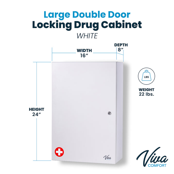 Viva Essentials Large Double Door Narcotics Cabinet. Save at