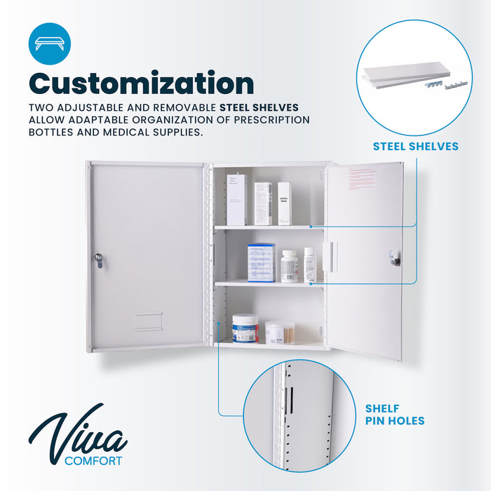 Viva Essentials Large Double Door Narcotics Cabinet. Save at