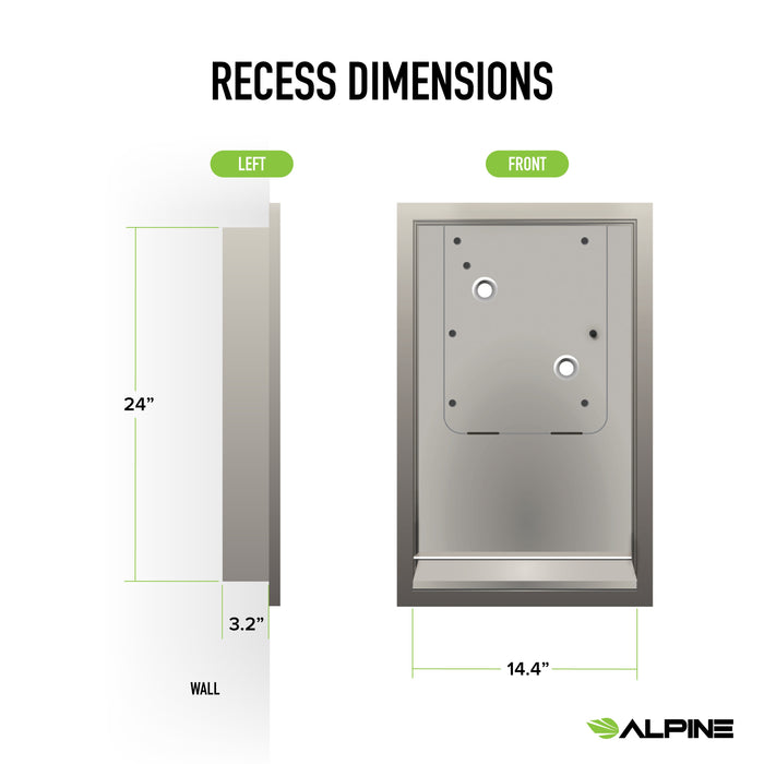 Hemlock Hand Dryer ADA Compliant Recess Kit