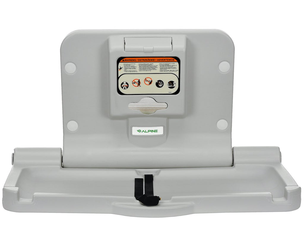 Alpine Industries Compact Horizontal Baby Changing Station White