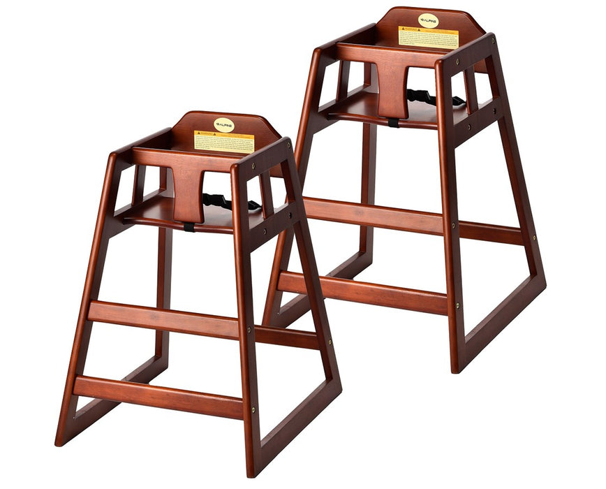 Baby High Chair - Pack of 2 - Mahogany