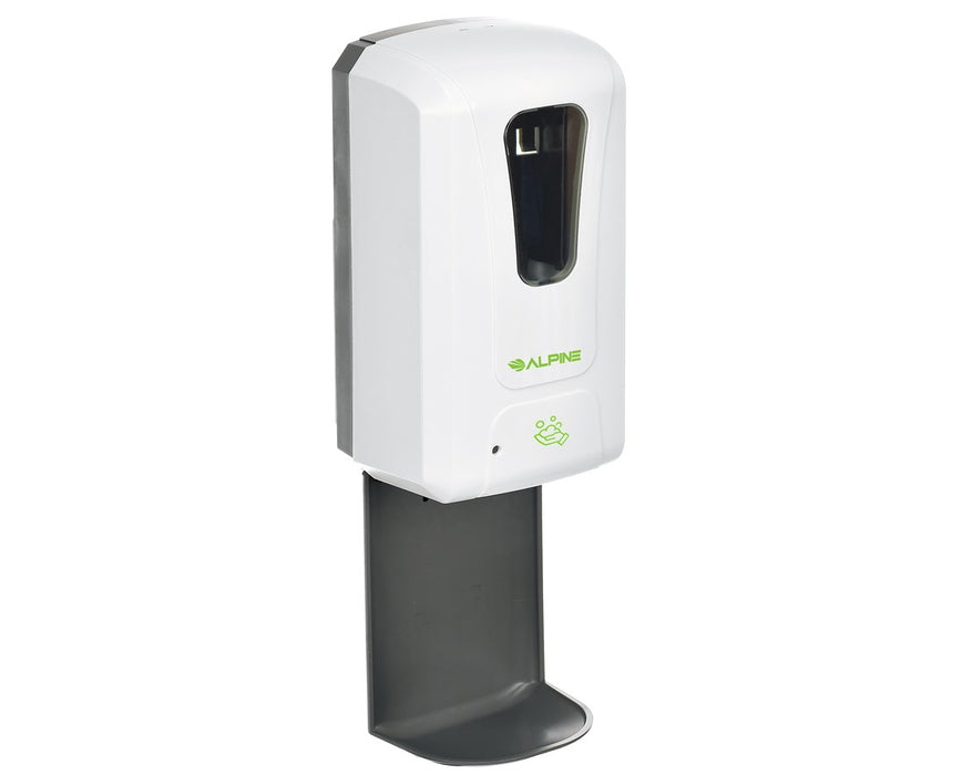 Automatic Hands-Free Soap & Hand Sanitizer Dispenser, Foam with Drip Tray - White