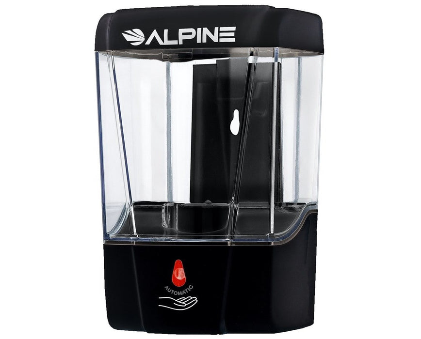 Automatic Hands-Free Liquid/Gel Sanitizer Transparent Soap Dispenser - Black