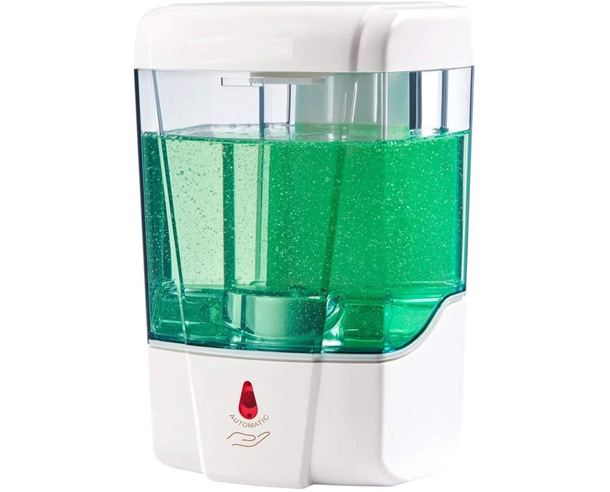 Automatic Hands-Free Liquid/Gel Sanitizer Transparent Soap Dispenser with Stand - Black