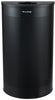 12-Gallon Stainless Steel Waste Can, Perforated. Half Circle [Black Finish]