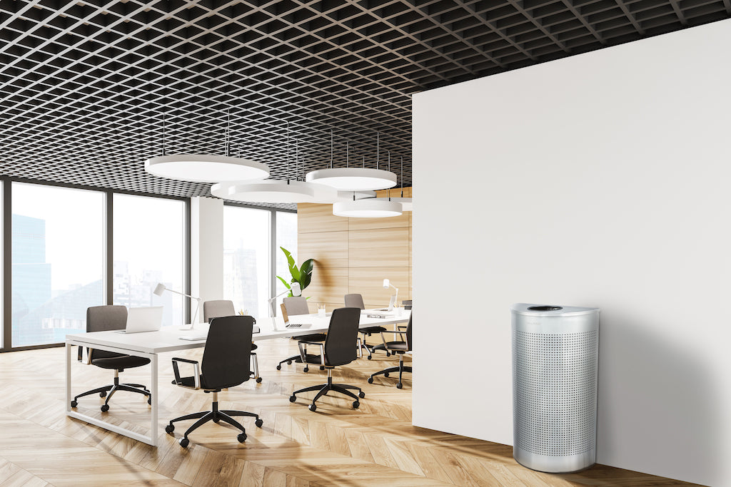 12-Gallon Stainless Steel Waste Can, Perforated. Half Circle