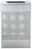 13-Gallon Stainless Steel Trash Can, Perforated. Rectangular