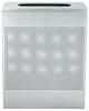 23-Gallon Stainless Steel Waste Can, Perforated. Rectangular [Steel Finish]