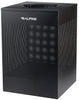 40-Gallon Stainless Steel Waste Can, Perforated. Square [Black Finish]