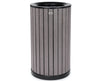 Round, 32-Gallon Outdoor Trash Container w/ Slatted Recycled Plastic Panels. Grey