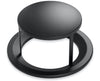 Rain Bonnet Lid for Round, 32-Gallon Outdoor Trash Container with Slatted Recycled Plastic Panels