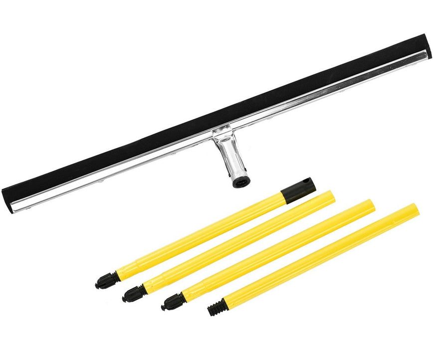 Heavy-Duty Dual Moss Floor Squeegee w/ Handle
