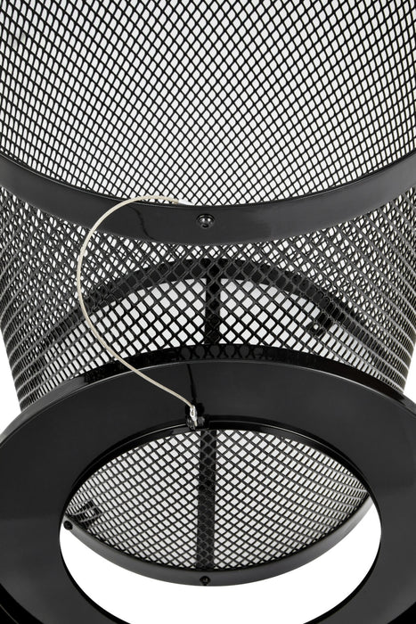 36 Gallon Round Diamond Steel Trash Can