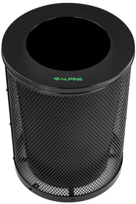 36 Gallon Round Diamond Steel Trash Can