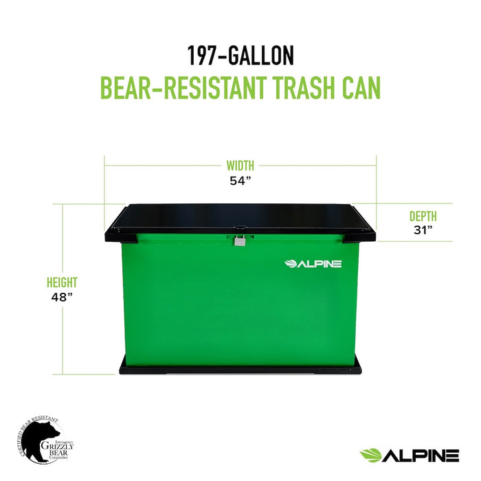 197-Gallon Bear Resistant Trash Can
