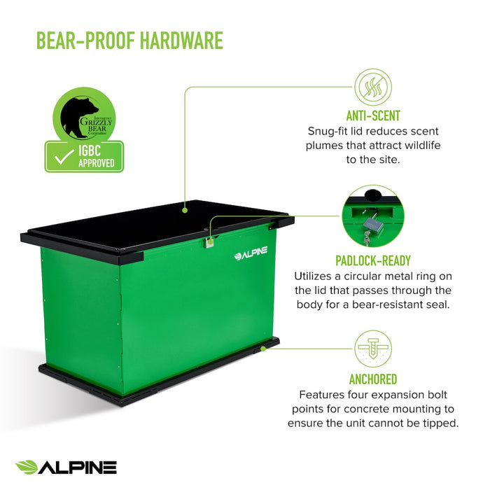 197-Gallon Bear Resistant Trash Can