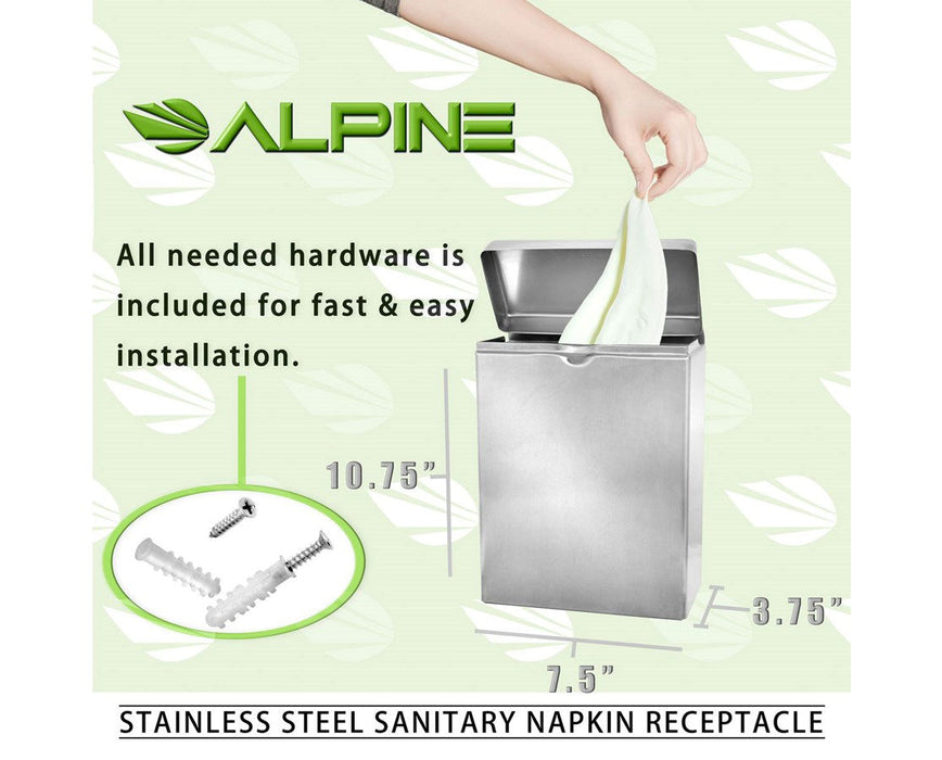 Stainless Steel Sanitary Napkin Receptacle