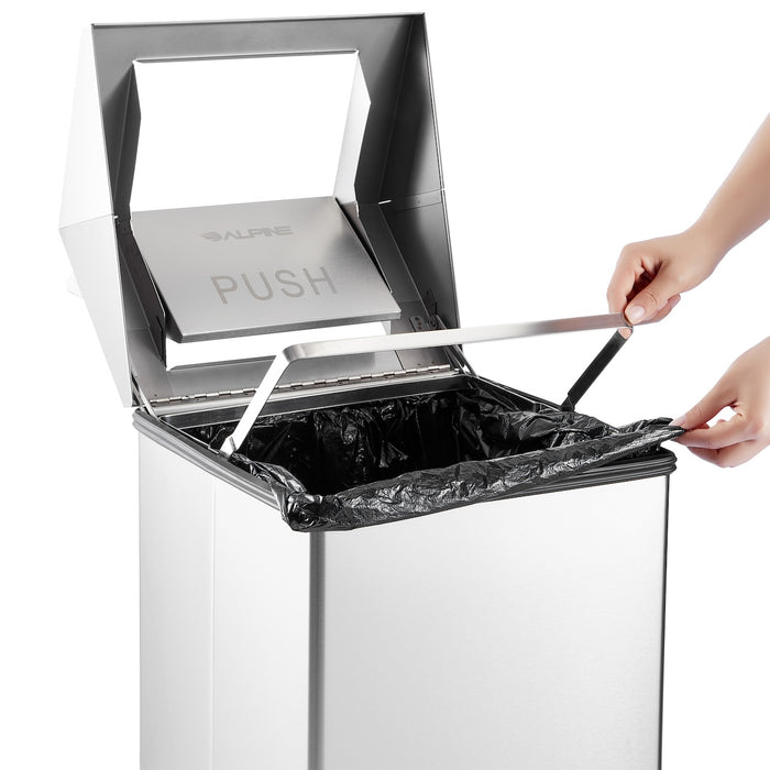 Stainless Steel Swing Top Waste Can (20-40 Gallon Option)