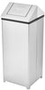 Stainless Steel Swing Top Waste Can. 20 Gallon