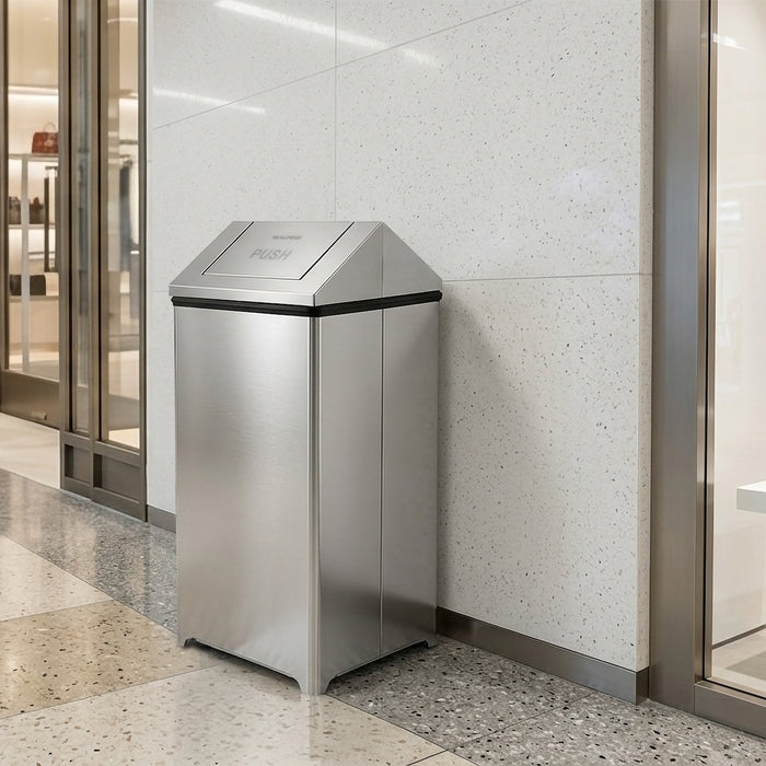 Stainless Steel Swing Top Waste Can (20-40 Gallon Option)