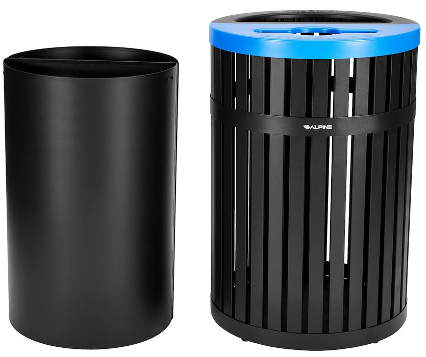 40-Gallon Vanta Steel Two-Stream Trash Can