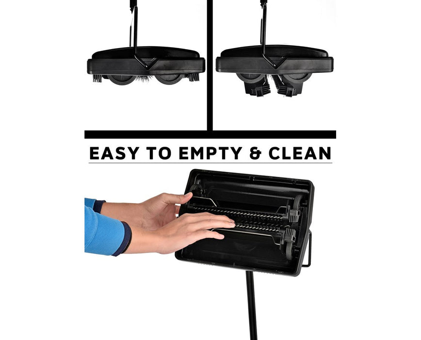 Triple Brush Floor and Carpet Sweeper