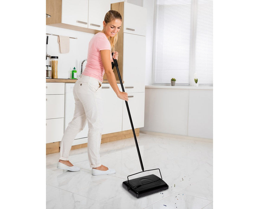 Triple Brush Floor and Carpet Sweeper
