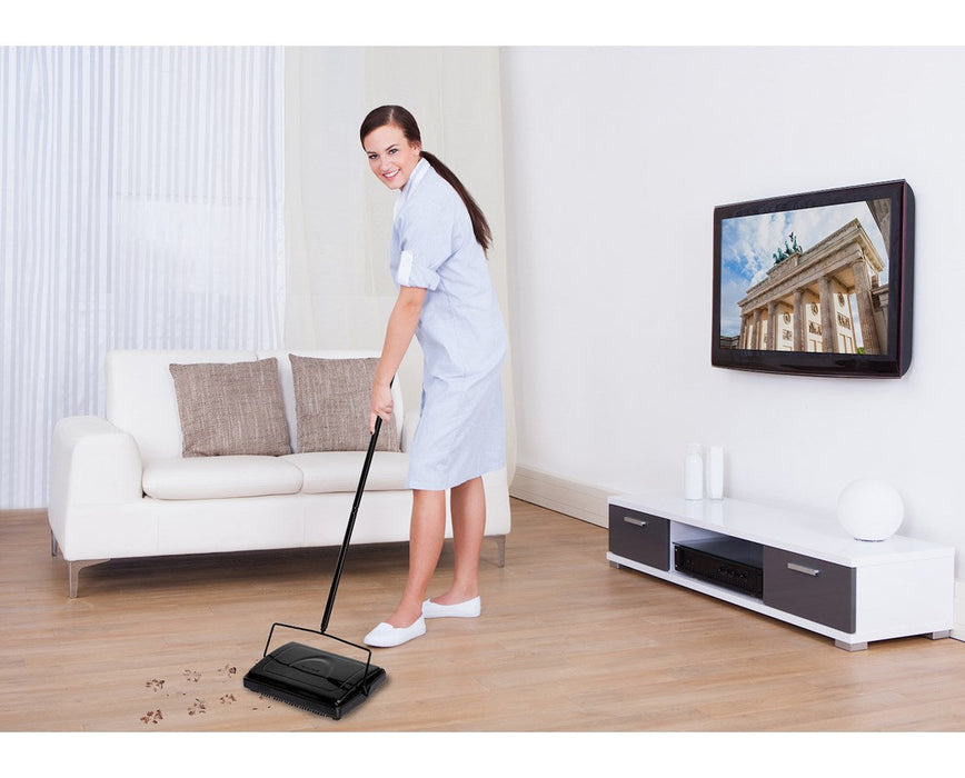 Triple Brush Floor and Carpet Sweeper