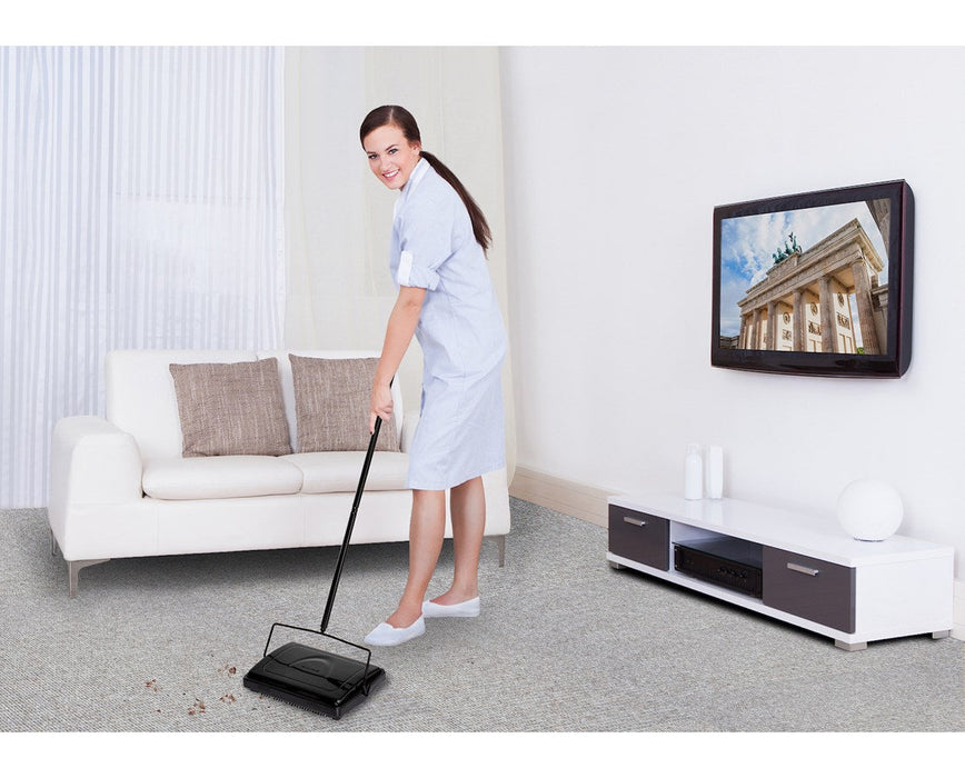 Triple Brush Floor and Carpet Sweeper